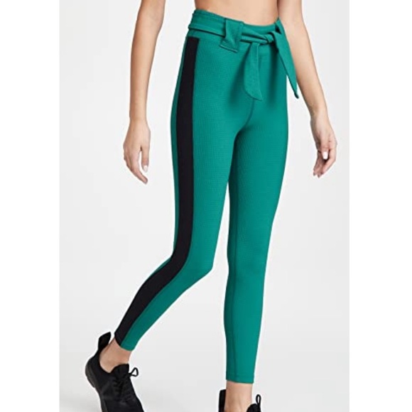 Year Of Ours Green Thermal Ski Belted Leggings